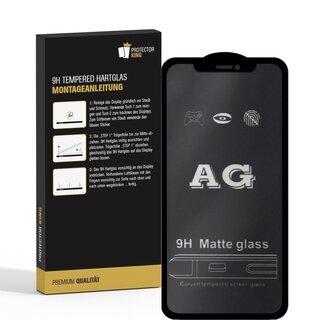 4x 9H Panzerglas fr iPhone 12 FULL COVER Displayschutz Schutzglas Hartglas Schutzfolie Panzerfolie Displayglas ANTI-REFLEX MATT ENTSPIEGELT