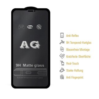 4x 9H Panzerglas fr iPhone 11 FULL COVER Panzerfolie Displayschutz Schutzglas MATT Schutzfolie Tempered Hartglas
