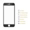 4x Matt 9H Hartglas für iPhone 8 FULL COVER Schutzfolie Schutzglas Displayschutz ANTI-REFLEX Displayglas Panzerglas Glasfolie Tempered Sicherheitsglas Echtglas Panzerfolie