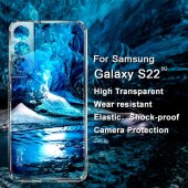 Schutzhülle für Samsung Galaxy S22 Plus Kamera Handyhülle Case Cover Tasche Transparent Smartphone Bumper ANTI-SHOCK/ ANTI-STOß