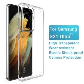 Schutzhülle für Samsung Galaxy S21 Ultra Kamera Handyhülle Case Cover Tasche Transparent Smartphone Bumper ANTI-SHOCK/ ANTI-STOß