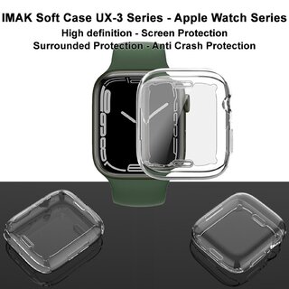 Smartwatch Hülle für Apple Watch 7 45mm Kamera Schutz Hülle Case Cover Tasche Transparent Uhr Bumper ANTI-SHOCK/ ANTI-STOß