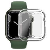 Schutzhülle für Apple Watch 7/ 8/ 9 45 mm Kamera Schutz Hülle Case Cover Tasche Transparent Uhr Bumper ANTI-SHOCK/ ANTI-STOß