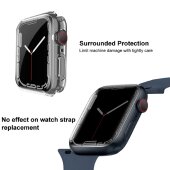 Schutzhülle für Apple Watch 7/ 8/ 9 45 mm Kamera Schutz Hülle Case Cover Tasche Transparent Uhr Bumper ANTI-SHOCK/ ANTI-STOß