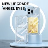 Schutzhülle für iPhone 12 Mini Kamera Case Handyhülle Cover Tasche Transparent Smartphone Bumper (Kartensteckplatz-Kreditkarte-Geldscheine)