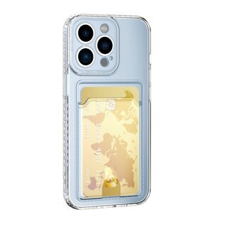 Schutzhlle fr iPhone 12 Pro Max Kamera Case Handyhlle Cover Tasche Transparent Smartphone Bumper (Kartensteckplatz-Kreditkarte-Geldscheine)