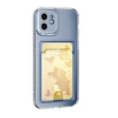 Schutzhülle für iPhone 13 Mini Kamera Case Handyhülle Cover Tasche Transparent Smartphone Bumper (Kartensteckplatz-Kreditkarte-Geldscheine)