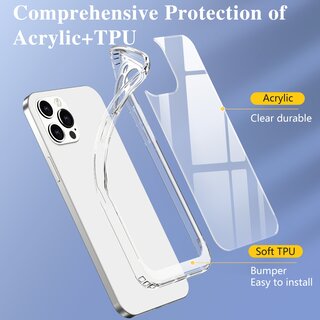 Schutzhlle fr iPhone 11 Pro Kamera Case Panzerhlle Handyhlle Cover Tasche Transparent Smartphone Bumper