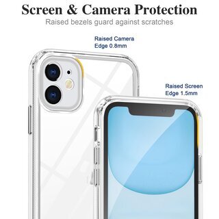 Schutzhlle fr iPhone 11 Kamera Case Panzerhlle Handyhlle Cover Tasche Transparent Smartphone Bumper