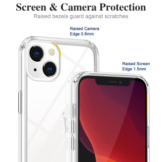 Schutzhlle fr iPhone 13 Kamera Case Panzerhlle Handyhlle Cover Tasche Transparent Smartphone Bumper