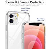 Schutzhülle für iPhone 12 Mini Kamera Case Panzerhülle Handyhülle Cover Tasche Transparent Smartphone Bumper