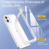 Schutzhülle für iPhone 12 Kamera Case Panzerhülle Handyhülle Cover Tasche Transparent Smartphone Bumper