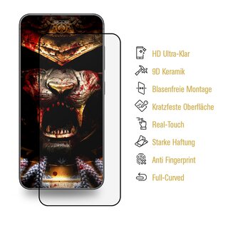 1x 9D Keramik fr Samsung Galaxy S22 Plus FULL-COVER Panzerfolie Displayschutz Panzerschutz Schutzfolie Displayfolie Folie ANTI-SHOK ANTI-BRUCH-ANTI-STO