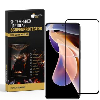 2x 9H Hartglas für Xiaomi Redmi Note 11 Pro FULL COVER Schutzglas Schutzfolie Panzerfolie Displayschutz KLAR Panzerglas Echtes Tempered Displayglas