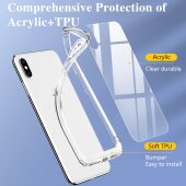 Schutzhülle für iPhone XS Kamera Case Panzerhülle Handyhülle Cover Tasche Transparent Smartphone Bumper