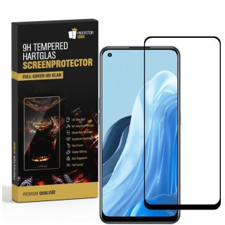 6x 9H Hartglas für Oppo Reno 7 FULL COVER Displayschutz Panzerfolie Schutzfolie Panzerglas Schutzglas Displayglas Tempered Glasfolie Sicherheitsglas Echtglas