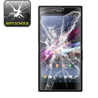 2x Panzerfolie für Sony Xperia Z Ultra ANTI-SCHOCK Displayschutzfolie HD KLAR