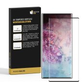 6x 9H Hartglas für Samsung Galaxy Note 10 Plus FULL CURVED Schutzglas Schutzfolie Displayschutz Panzerfolie KLAR Panzerglas Tempered echtes Displayglas Glasfolie Displayfolie Folie Transparent