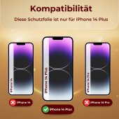 2x 9H Panzerglas für iPhone 14 Plus HD KLAR echtes...