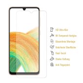 2x 9H Panzerglas für Samsung Galaxy A33 5G Displayschutz Panzerfolie Schutzfolie Hartglas Schutzglas Displayglas Tempered Glasfolie Sicherheitsglas Echtglas