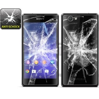 6x Panzerfolie für Sony Xperia Z1 Compact ANTI-SCHOCK Displayschutzfolie KLAR FB