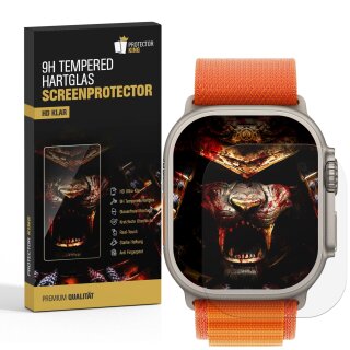 4x 9H Panzerglas für Apple Watch Ultra 49mm HD KLAR Displayschutz Schutzglas Schutzfolie echtes Tempered Glass Screen-Protector