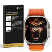 4x 9H Panzerglas für Apple Watch Ultra 49mm HD KLAR Displayschutz Schutzglas Schutzfolie echtes Tempered Glass Screen-Protector
