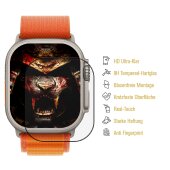 4x 9H Panzerglas für Apple Watch Ultra 49mm HD KLAR Displayschutz Schutzglas Schutzfolie echtes Tempered Glass Screen-Protector