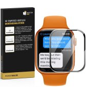 6x 9H Panzerglas für Apple Watch 7/ 8 41mm FULL CURVED Displayschutz Panzerfolie Schutzfolie Hartglas Schutzglas Displayglas Tempered Glasfolie Sicherheitsglas Echtglas