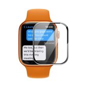 6x 9H Panzerglas für Apple Watch 7/ 8 41mm FULL CURVED Displayschutz Panzerfolie Schutzfolie Hartglas Schutzglas Displayglas Tempered Glasfolie Sicherheitsglas Echtglas