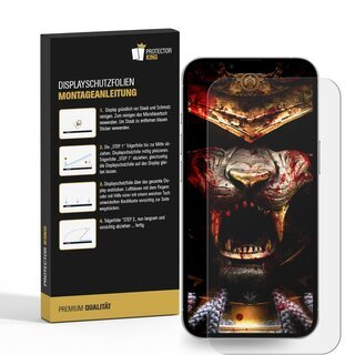 1x Panzerfolie fr iPhone 14 Plus ANTI-SHOCK Displayschutzfolie Schutzfolie HD KLAR PET Kunststoff ANTI-KRATZ/ ANTI-BRUCH/ ANTI-SCHMUTZ
