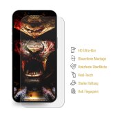 1x 9H Nano-Glass für iPhone 14 Pro Max 3D KLAR Anti-Shock Anti-Bruch Anti-Stoß Anti-Schmutz Panzernanoglas Displayschutz Schutzfolie Panzerfolie Panzerglas Screen-Protector