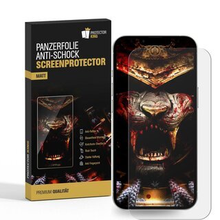 1x Panzerfolie fr iPhone 14 Plus Displayschutz MATT Schutzfolie Entspiegelt ANTI-REFLEX/ ANTI-SHOCK/ ANTI-KRATZ