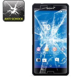 6x Panzerfolie für Sony Xperia Z3 Compact ANTI-SCHOCK Displayschutzfolie HD KLA