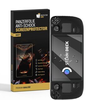 1x Panzerfolie fr Valve Steam Deck Displayschutz MATT Schutzfolie Entspiegelt ANTI-REFLEX/ ANTI-SHOCK/ ANTI-KRATZ