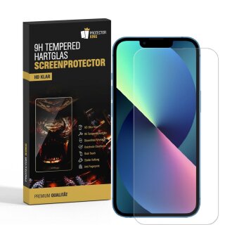 3x 9H Hartglas für iPhone 14 Displayschutz Schutzglas Glasfolie Panzerfolie KLAR