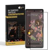 6x 9H Panzerglas für Google Pixel 7a FULL COVER Displayschutz Schutzglas Panzerfolie Schutzfolie Hartglas Displayglas Tempered Glasfolie Sicherheitsglas Echtglas