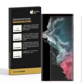 6x 9H Nano-Glass für Samsung Galaxy S23 Ultra FULL CURVED 3D KLAR Anti-Shock Anti-Bruch Anti-Stoß Anti-Schmutz Panzernanoglas Displayschutz Schutzfolie Panzerfolie Panzerglas Screen-Protector