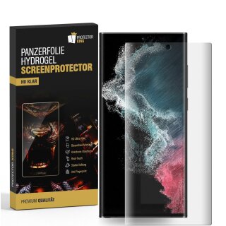 3x Hydrogel-Glass für Samsung Galaxy S23 Ultra Selbstheilend für Micro Kratzer 3D KLAR Panzerfolie Displayschutz Schutzfolie Screen-Protector