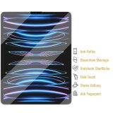 6x Panzerfolie für iPad Pro 12.9 2022 Displayschutz MATT Entspiegel Schutzfolie ANTI-REFLEX/ ANTI-SHOCK/ ANTI-KRATZ/ ANTI-BRUCH/ ANTI-SCHMUTZ