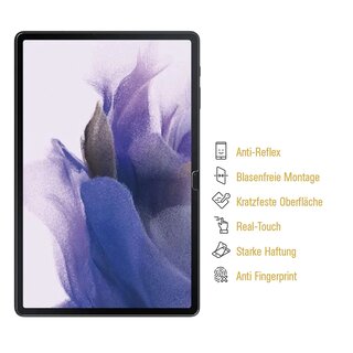 1x Panzerfolie fr Samsung Galaxy Tab S7 FE ANTI-SHOCK Displayschutz Schutzfolie MATT/ENTSPIEGELT/ ANTI-REFLEX/ ANTI-KRATZ/ ANTI-STO/ ANTI-BRUCH/ ANTI SPLITTER