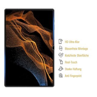 1x Panzerfolie fr Samsung Galaxy Tab S8 Ultra ANTI-SHOCK Displayschutz Schutzfolie HD KLAR ANTI-SHOCK/ ANTI-KRATZ/ ANTI STOSS/ ANTI BRUCH/ ANTI SPLITTER