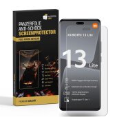 6x Panzerfolie für Xiaomi 13 Lite FULL CURVED Displayschutz Schutzfolie KLAR/ ANTI-SHOCK/ ANTI-KRATZ/ ANTI-BRUCH/ ANTI-SCHMUTZ