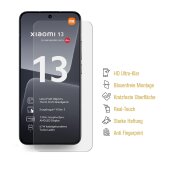 4x Panzerfolie für Xiaomi 13 Displayschutz Schutzfolie KLAR ANTI-SHOCK/ ANTI-KRATZ/ ANTI-BRUCH/ ANTI-SCHMUTZ