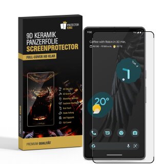 6x 9D Keramik-Glass für Google Pixel 6 Pro FULL COVER 3D KLAR Panzerfolie Displayschutz Schutzfolie Ceramic Screen-Protector