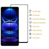 3x 9D Keramik-Glass für Xiaomi Redmi Note 12 Pro 5G FULL COVER 3D KLAR Panzerfolie Displayschutz Schutzfolie Ceramic Screen-Protector