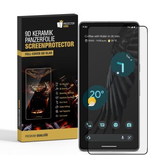 4x 9D Keramik-Glass für Google Pixel 7 3D KLAR Panzerfolie Displayschutz Schutzfolie Ceramic Screen-Protector