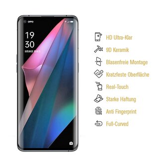 2x Panzerfolie fr Oppo Find X3 Pro FULL-CURVED Panzerfolie Displayschutz Panzerschutz Schutzfolie Displayfolie Folie ANTI-SHOK ANTI-BRUCH-ANTI-STO #1 #1