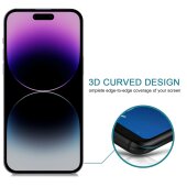 4x Blickschutz 9H Panzerhartglas für iPhone 15 Pro ANTI-SPIONAGE ANTI-SPY PRIVACY Displayschutz Schutzglas Panzerfolie Schutzfolie Displayglas Echtglas Tempered Panzerglas