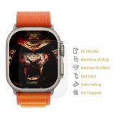 2x 9H Panzernanoglas für Apple Watch Ultra 49mm 3D KLAR FLEXIBLER Displayschutz Schutzglas Panzerglas Schutzfolie Panzerfolie